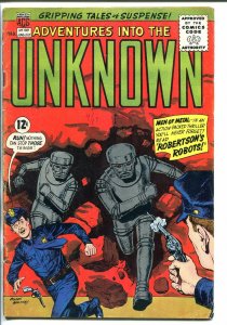 ADVENTURES IN THE UNKNOWN #133-1962-ROBOTS-OGDEN WHITNEY-vg