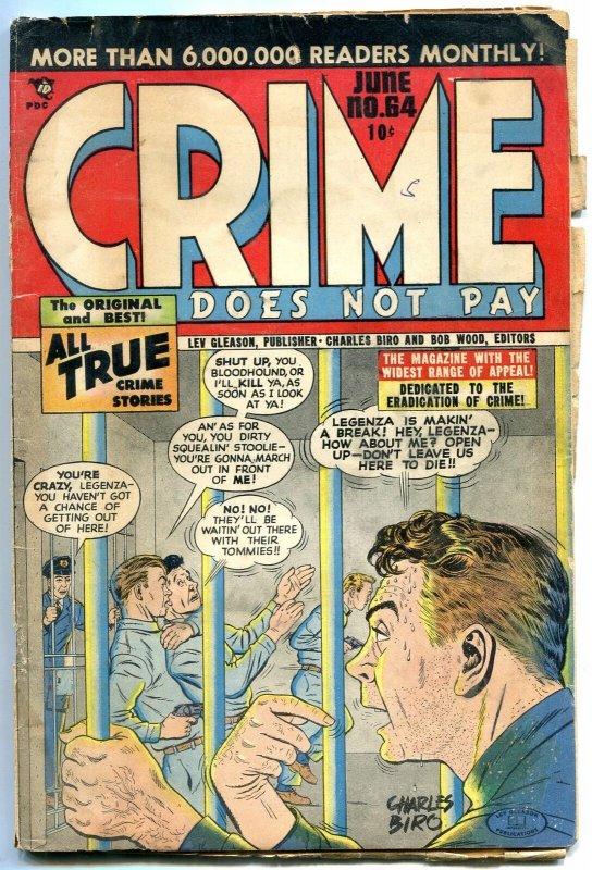 CRIME DOES NOT PAY #64-PRISON BREAK-CHARLES BIRO-SOTI G