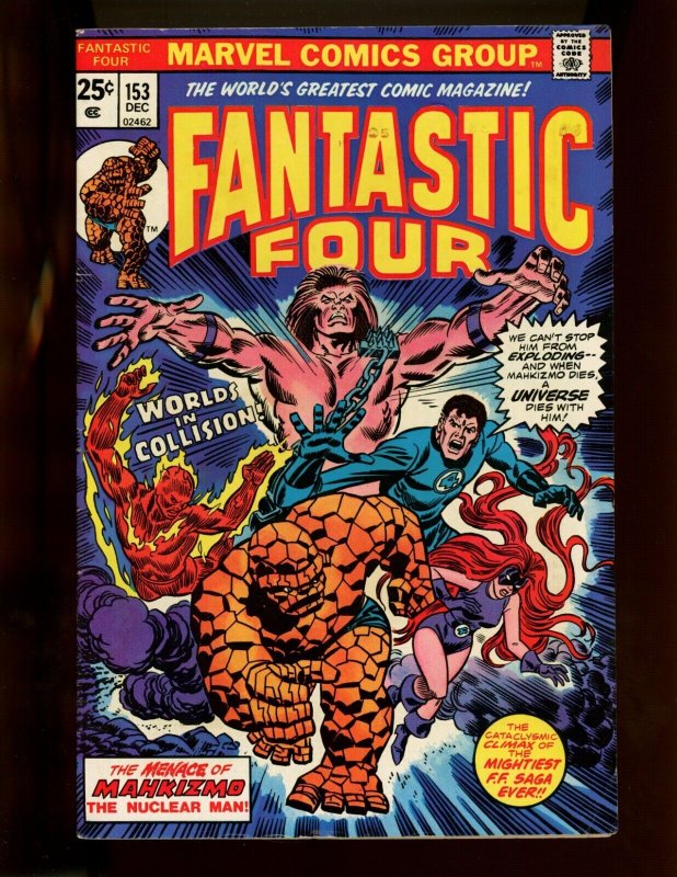 (1974) Fantastic Four #153 - BRONZE AGE! WORLDS IN COLLISION! (7.0)