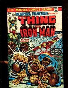 MARVEL FEATURE PRESENTS THE THING & IRON MAN #12 (4.5) THANOS STORY!