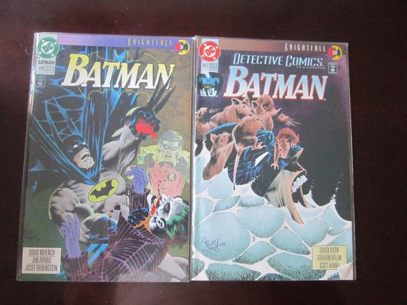 Batman Knight Fall Set - VF+ Average - 1993