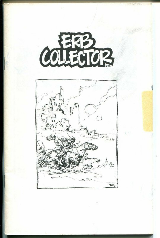 ERB Collector #20 1993-Edgar Rice Burroughs fanzine-Tarzan-Roy Krenkel-FN