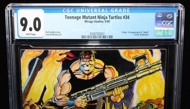 Teenage Mutant Ninja Turtles #34 (CGC 9.0) The Turtlenator - 1990