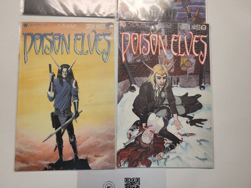 4 Poison Elves Sirius Comic Books #23 24 25 26 Drew Hayes 58 LP4