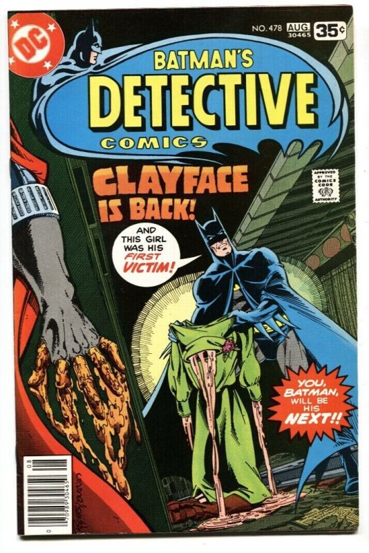 DETECTIVE COMICS #478-1st CLAYFACE (Preston Payne)-Batman