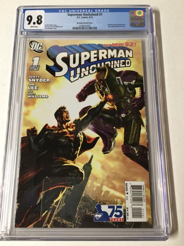 Superman Unchained 1 Bermejo Variant Cgc 9.8 