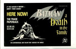 BATMAN-A DEATH IN THE FAMILY-1988-DC-SIGN-vg