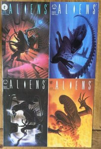 Aliens #1,2,3,4 Dark Horse Color Mini Series Set