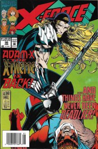X-Force #30 (Newsstand) FN ; Marvel | Adam-X the X-Treme