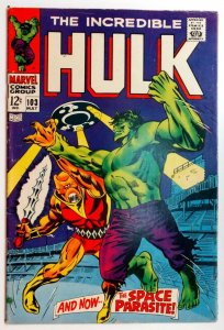 Incredible Hulk #103, 1st appearance of Space Parasite 