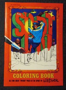 1974 THE SPIRIT 10x14 Coloring Book Unused  VF 8.0 Will Eisner Poor House Press 