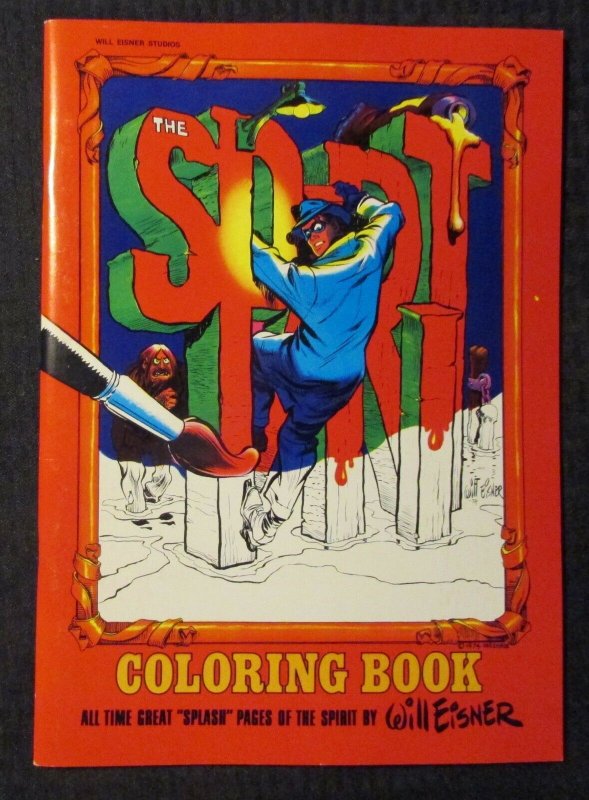 1974 THE SPIRIT 10x14 Coloring Book Unused  VF 8.0 Will Eisner Poor House Press