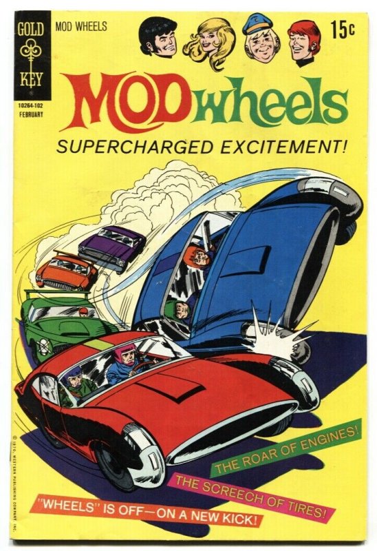 MOD Wheels #1 Gold Key-1st issue-TV cartoon series 1970-FN+