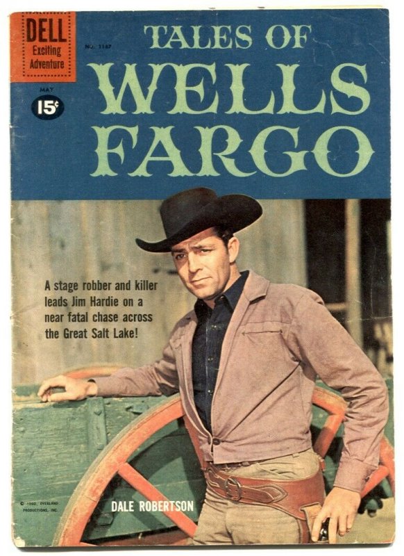 Tales of Wells Fargo- Four Color Comics #1167- Dale Robertson VG-