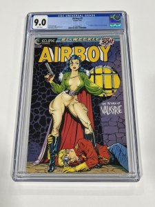 AIRBOY 5 CGC 9.0 WHITE PAGES ECLIPSE 1986 (017) 