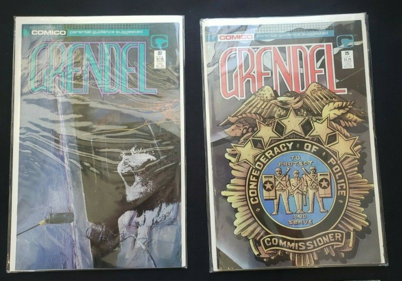 GRENDEL 16PC (VF)CAPTAIN ATOM ISSUE #2 INCLUDED, WAR CHILD, DEVIL'S LASH 1981-93