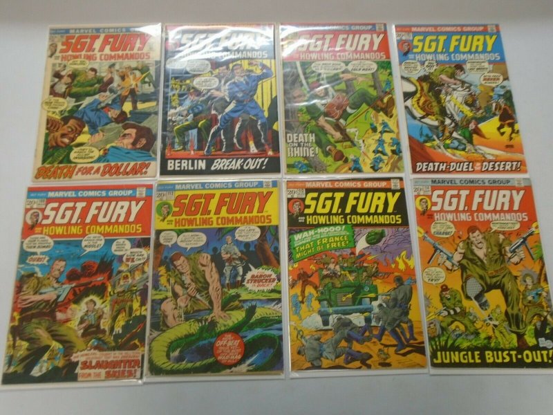 Bronze Age Sgt. Fury lot 46 different from #92-164 avg 5.0 VG FN (1971-81)