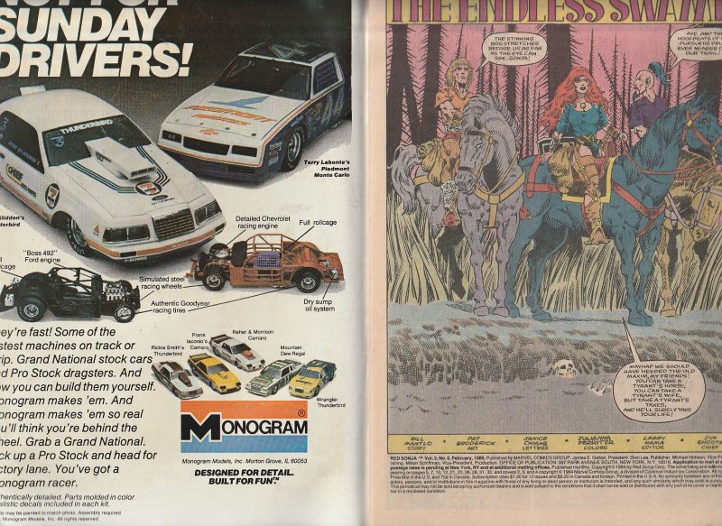 Red Sonja(Marvel, vol.3) # 6  Walking Dead in the Swamp