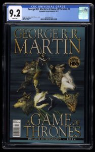 Game of Thrones #1 CGC NM- 9.2 White Pages