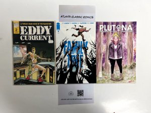 3 Indie Comics Family Tree # 4 +Eddy Current # 2 +Plutona # 3 88 JS24