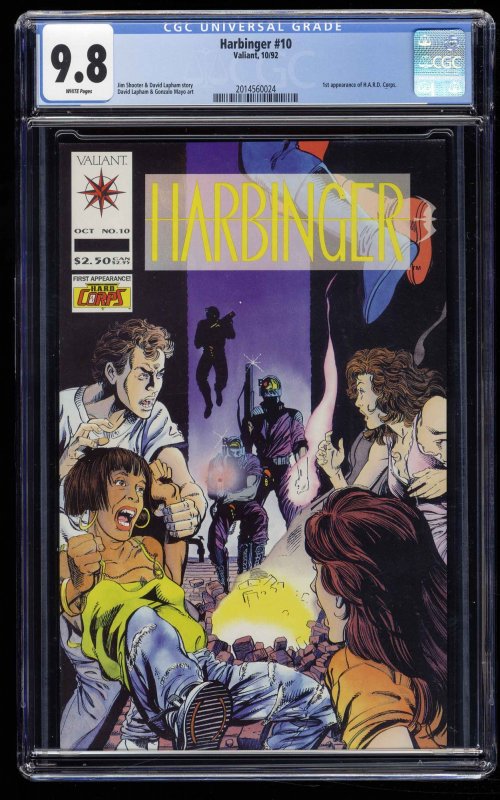 Harbinger #10 CGC NM/M 9.8 White Pages