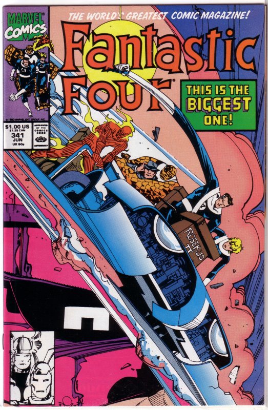 Fantastic Four   vol. 1   #341 VG Simonson, Thor, Iron Man