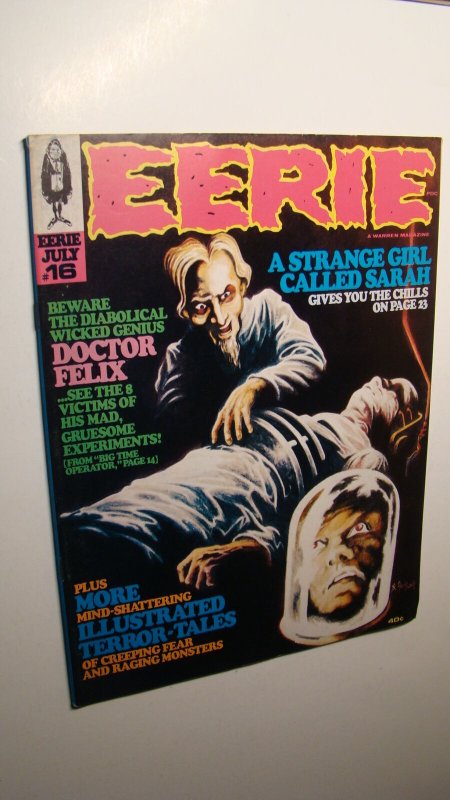 EERIE 16 *NICE COPY* BEWARE OF DOCTOR FELIX VAMPIRELLA WARREN CREEPY STRANGE 