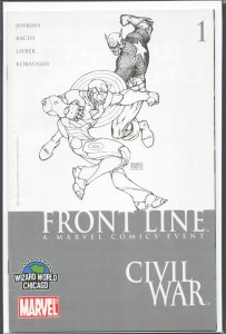 Civil War: Front Line #1 Wizard World Chicago Cover (2006) Captain America