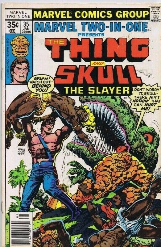 Marvel Two-in-One #35 ORIGINAL Vintage 1978 Thing Skull Slayer