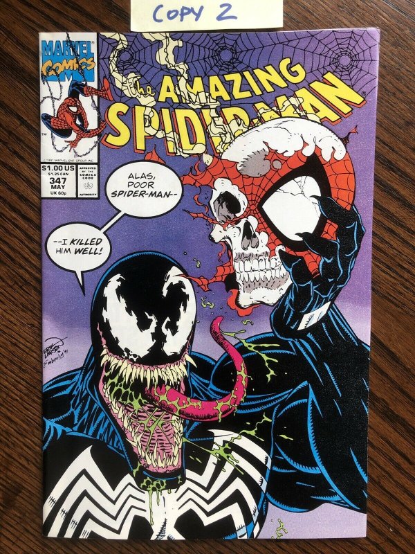 Amazing Spider-Man #347 EXCELLENT! 1991 Marvel