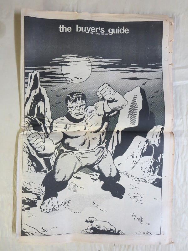 BUYERS GUIDE #7 Hulk cvr, Sept 1971 Classics launch ads