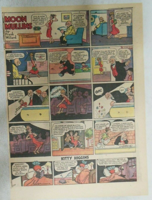 (46) Moon Mullins Sunday Pages by Frank Willard from 1949 Size: 11 x 15 ...