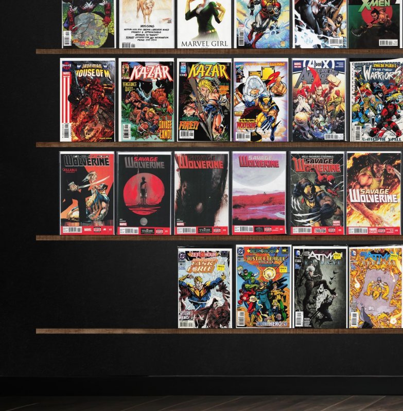 Huge Lot 150+ Comics with Wonder Woman, Wolverine, Savage Wolverine & More!