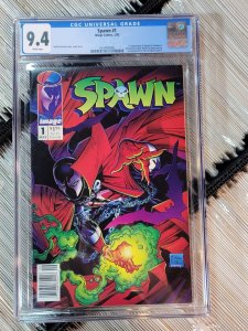 CGC 9.4 Spawn #1 Comic Book 1992 1st Appearance Spawn Newsstand McFarlane