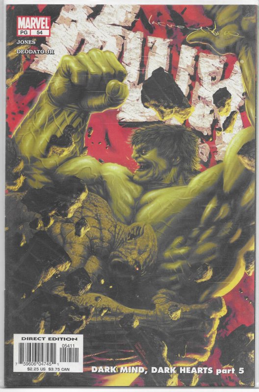 Incredible Hulk (vol. 2, 1999) # 54 VF/NM (Dark Mind, Dark Hearts 5) Deodato