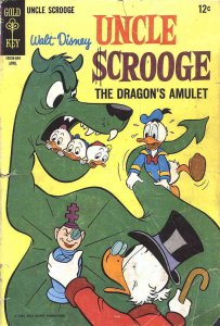 Uncle Scrooge (Walt Disney ) #74 VG ; Gold Key | low grade comic April 1968 Drag