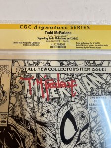 Spider-Man Keepsake Collection B&W Print  (1990) # 1 (CGC SS) Signed McFarlane