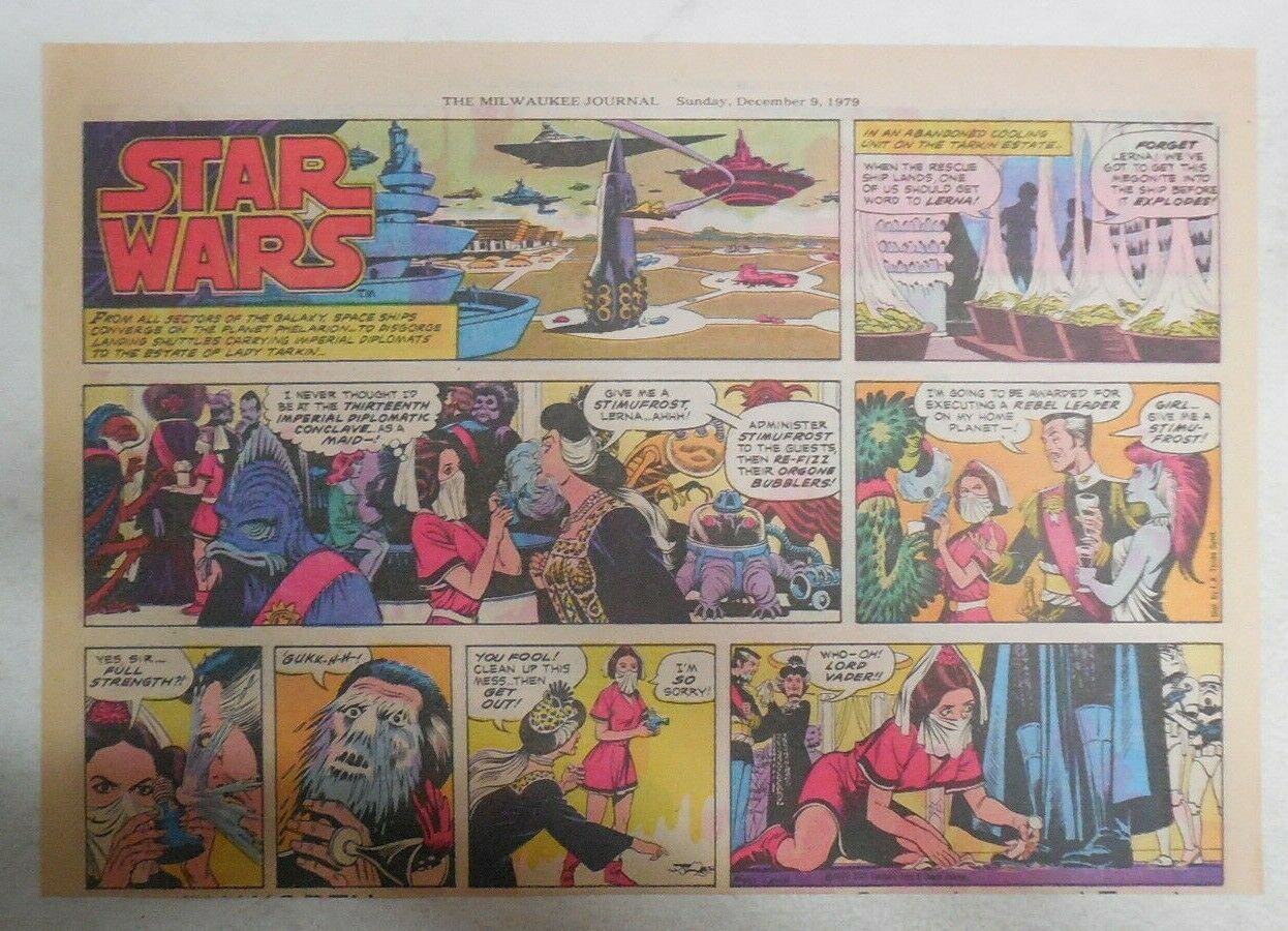 Star Wars Sunday Page #40 by Russ Manning from 12/9/1979 Large Half