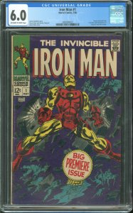 Iron Man #1 (1968) CGC Graded 6.0