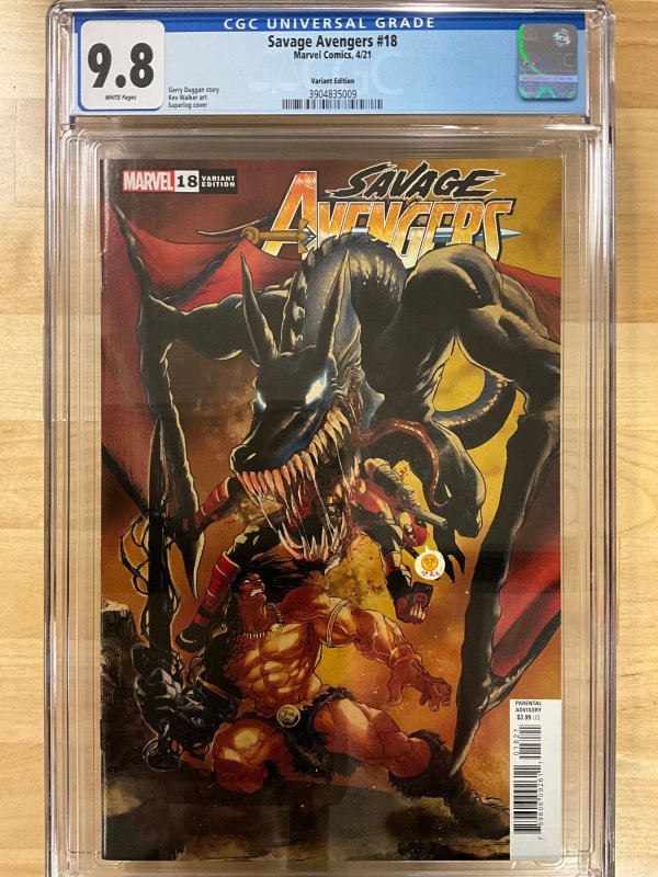 Savage Avengers #18 Superlog Cover (2021) CGC 9.8