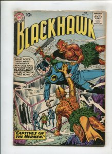 BLACKHAWK #145 (4.0) CAPTIVES OF THE MERMEN!! 1960