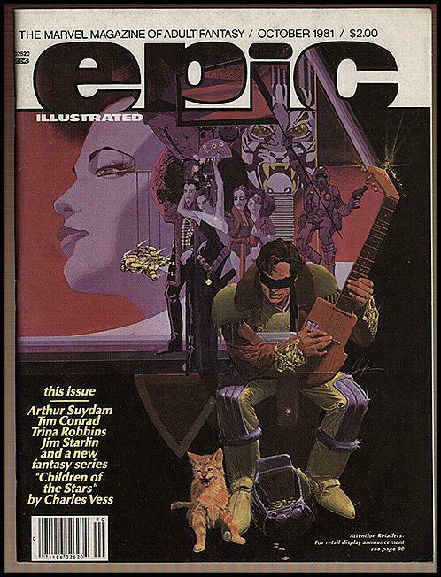 EPIC 8(10/81) VF-NM CHAYKIN CVR,SUYDAM,WHEATLY,ROBBINS, COMICS BOOK