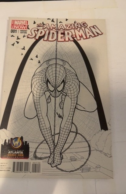 The Amazing Spider-Man #1 Wizard World Atlanta Sketch Cover (2014)