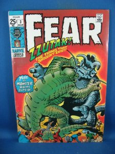 FEAR 3 F+  GIANT SIZE SQUAREBOUND MARVEL 1971
