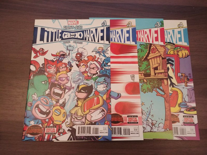 Secret Wars: Giant-Size Little Marvel AvX (Marvel 2015) #1-4 Set (Skottie Young)