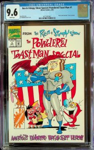 The Ren & Stimpy Show: Powdered Toast Man (1994) - CGC 9.6 - Cert#4371905002