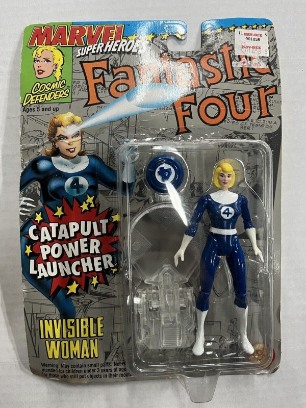 Toy Biz Marvel Super Heroes Invisible Woman Catapult Power Launcher