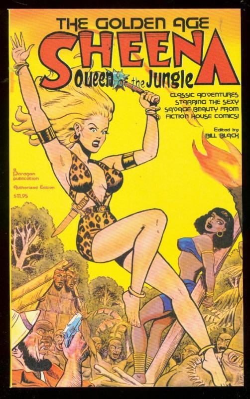 GOLDEN AGE-SHEENA QUEEN OF  JUNGLE- TPB-FICTION HOUSE VF