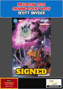 BATMAN DEADPOOL #1 ANDY KUBERT MEGACON 2026 SCOTT SNYDER SIGNED W/COA PRESALE NM