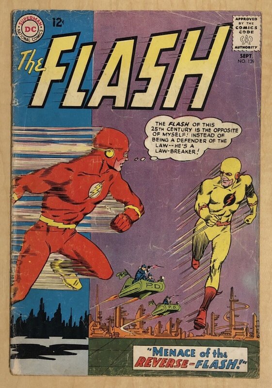 The Flash #139 G+ 2.5 DC Comics 1963 1st App Reverse Flash 